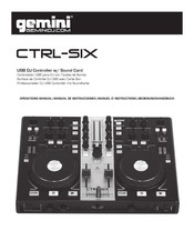 Gemini DJ CTRL-SIX Manual De Instrucciones