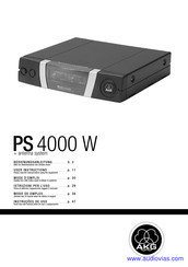 AKG PS 4000 W Manual De Instrucciones