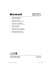 Einhell GE-WS 18/35 Li Manual De Instrucciones