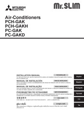 Mitsubishi Electric Mr.SLIM PCH-GAKH Manual De Instalación