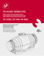 S&P TD-125XS Instrucciones De Montaje