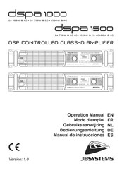 JB Systems dspa 1000 Manual De Instrucciones