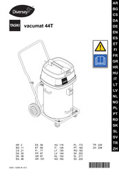 diversey TASKI vacumat 44T Manual Del Usuario