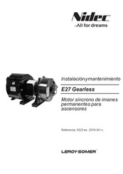 Nidec E27 Gearless Instalación Y Mantenimiento