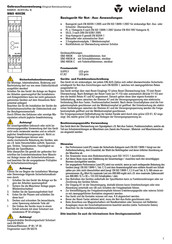 Wieland SNO 4003K Traducción Del Manual Original