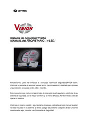 Optex VISION V-LED1 Manual Del Propietário