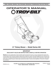 Troy-Bilt 440 Serie Manual Del Operador