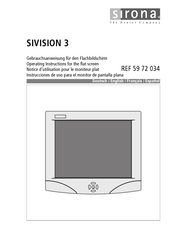 Sirona SIVISION 3 Instrucciones De Uso