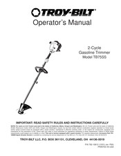 Troy-Bilt TB75SS Manual Del Operador