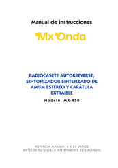 Mx Onda MX-450 Manual De Instrucciones