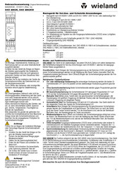 Wieland SNO 4062K Instrucciones De Uso