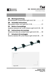 RK Rose+Krieger E 30 Instrucciones De Montaje