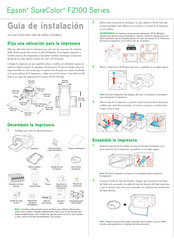 Epson SureColor F2100 Serie Manual Del Usuario