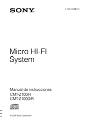 Sony CMT-Z100iR Manual De Instrucciones