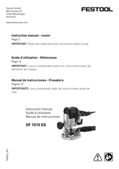 Festool OF 1010 EQ Manual De Instrucciones