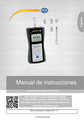 PCE Instruments PCE-LFG 10 Manual De Instrucciones