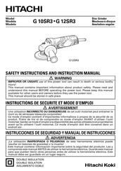 Hitachi Koki G 12SR3 Manual De Instrucciones