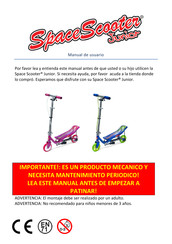 Space Scooter Junior Manual De Usuario