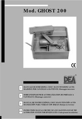 Dea GHOST 200/24 Manual De Instrucciónes, Uso Y Manutención