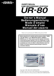 Edirol UR-80 Manual Del Usuario