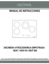 Gröner HE4T-BS Manual De Instrucciones