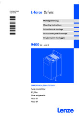 Lenze L-force 9400 82 200 A Serie Instrucciones Para El Montaje