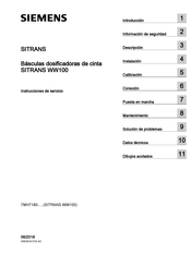 Siemens SITRANS WW100 Instrucciones De Servicio