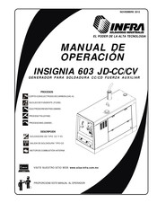 Infra INSIGNIA 603 JD-CC/CV Manual De Instrucciones