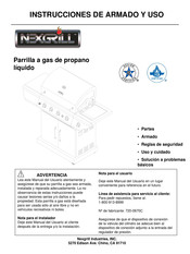 Nexgrill Industries 720-0670C Instrucciones De Armado Y Uso