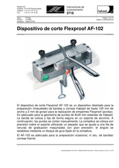 Habasit Flexproof AF-102 Instrucciones De Funcionamiento