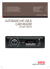 AEG AR 4027 USB/CR Instrucciones De Servicio