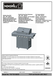 Nexgrill 720-0882S Instruccuones De Operación