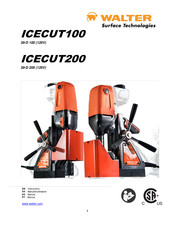 Walter ICECUT100 Manual De Instrucciones