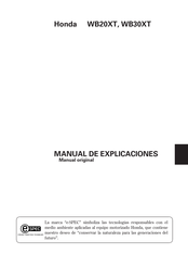 Honda WB30XT Manual De Explicaciones