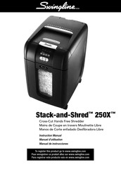 Swingline Stack-and-Shred 250X Manual De Instrucciones