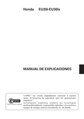 Honda EU26i Manual De Explicaciones