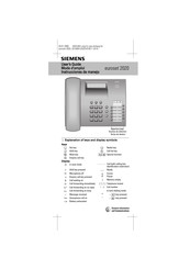 Siemens euroset 2020 Instrucciones De Manejo