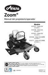 Ariens Zoom 34 Manual Del Propietário