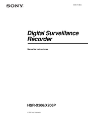 Sony HSR-X206 Manual De Instrucciones
