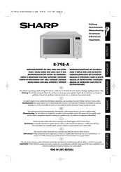 Sharp R-798 Manual De Instrucciones Y Recetario