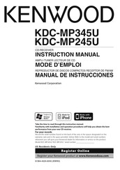 Kenwood KDC-MP245U Manual De Instrucciones