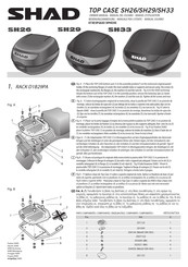 Shad SH26 Manual Del Usuario