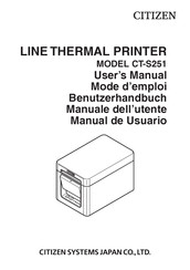 Citizen CT-S251 Manual De Usuario
