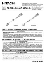 Hitachi Koki CG 36DL Manual De Instrucciones