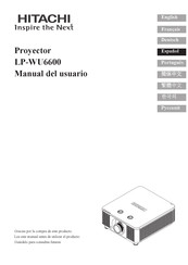 Hitachi LP-WU6600 Manual Del Usuario