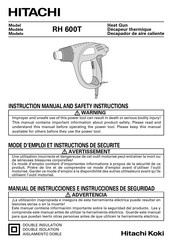 Hitachi Koki RH 600T Manual De Instrucciones