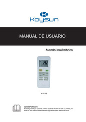 Kaysun KI-02.3 S Manual De Usuario