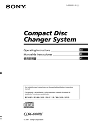 Sony CDX-444RF Manual De Instrucciones