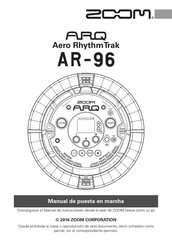 Zoom Aero RhythmTrak AR-96 Manual De Instrucciones