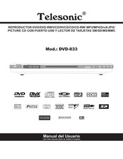 Telesonic DVD-833 Manual Del Usuario